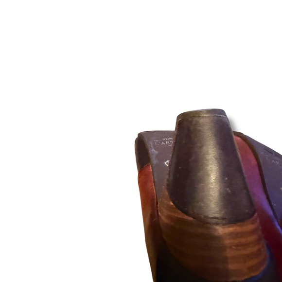 L'Artiste Spring Step Joella‎ Shoes Size 39 Brown Leather Heels Button Detail - Picture 10 of 13